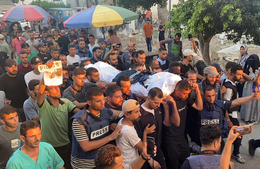 ارتفاع عدد القتلى من الصحفيين جراء القصف الإسرائيلي على غزة