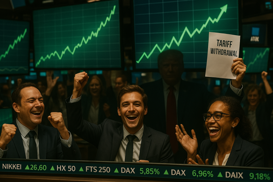 الأسواق تنتعش بعد تراجع ترامب عن الرسوم الجمركية
