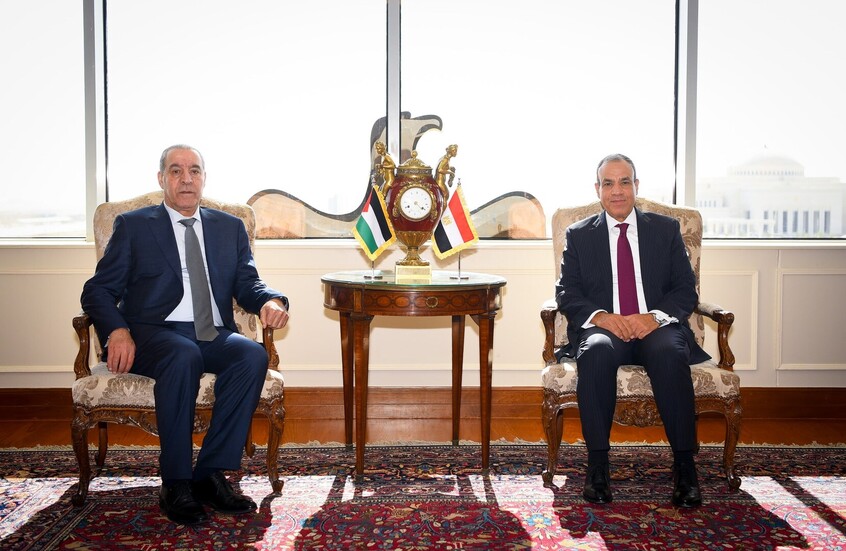 وزير‎ الخارجية المصري يبحث مع نائب الرئيس الفلسطيني الوضع في غزة