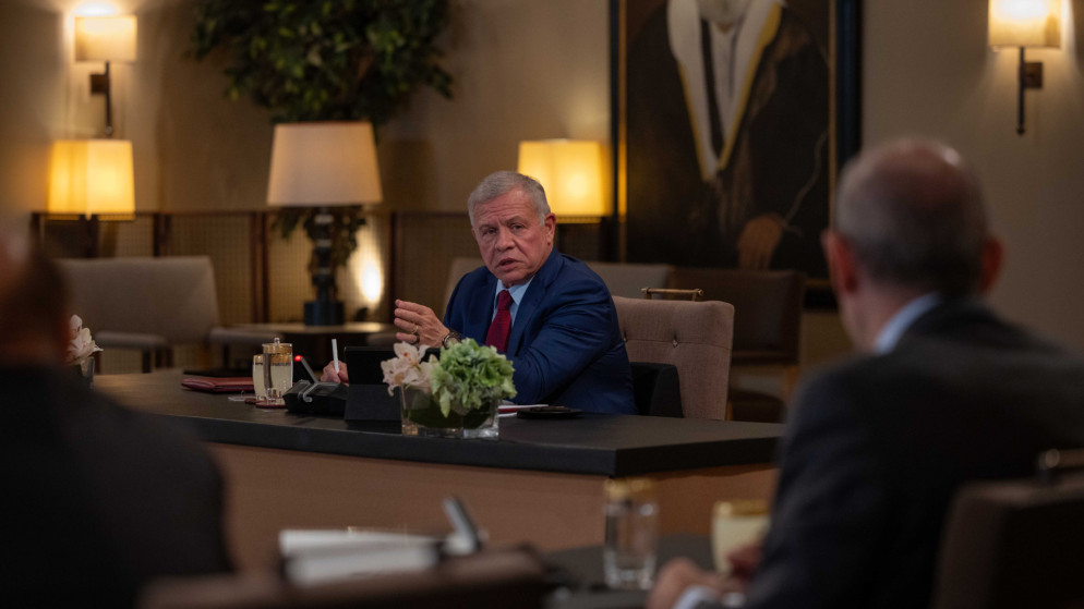 الديوان الملكي الهاشمي الملك: الأردن لن يتهاون مع أي جهة تحاول العبث بأمنه واستقراره وسلامة مواطنيه