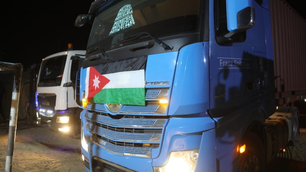 الأردن يرسل قافلة مساعدات جديدة لدعم المستشفيات الميدانية في غزة