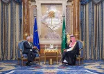 ولي العهد السعودي يبحث التعاون مع رئيس المجلس الاوروبي في جدة