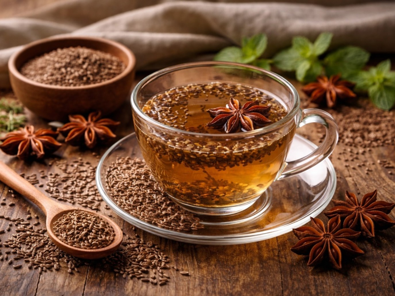 الكراوية واليانسون: سر الصحة والراحة في كوب